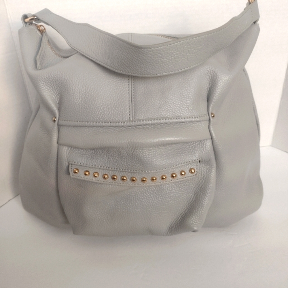 Laggo Soft Pebbled Leather Hobo Bag